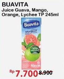 Promo Harga Buavita Fresh Juice Guava, Mango, Orange, Lychee 250 ml - Alfamart