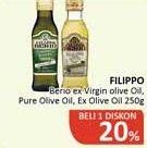 Promo Harga Filippo Berio Olive Oil Extra Virgin, Pure, Extra Light 250 ml - Alfamidi