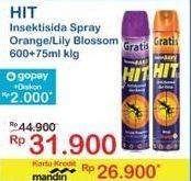 Promo Harga HIT Aerosol Orange, Lilly Blossom 675 ml - Indomaret