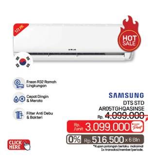 Promo Harga Samsung AR05TGHQASINSE | AC 1/2 PK  - LotteMart