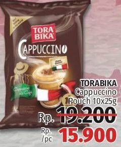 Promo Harga Torabika Cappuccino per 10 sachet 25 gr - LotteMart