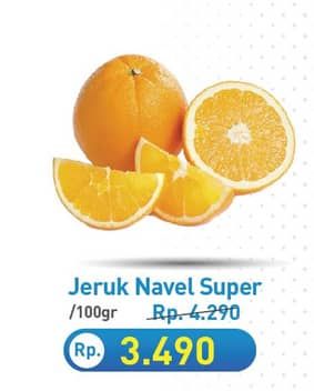 Promo Harga Jeruk Navel Super per 100 gr - Hypermart