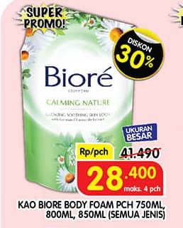Promo Harga Biore Body Foam Beauty All Variants 800 ml - Superindo