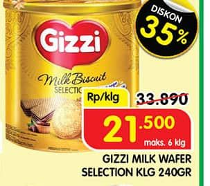 Promo Harga Gizzi Festive Milk Biscuit Selection 240 gr - Superindo