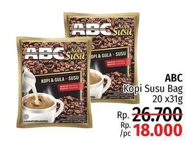 Promo Harga ABC Kopi per 20 sachet 31 gr - LotteMart