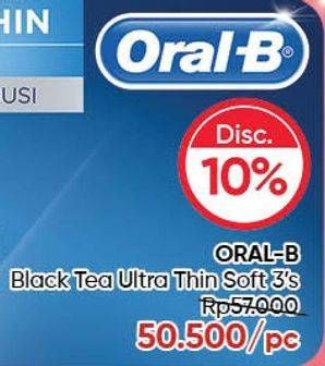 Promo Harga ORAL B Toothbrush Black Tea 3 pcs - Guardian