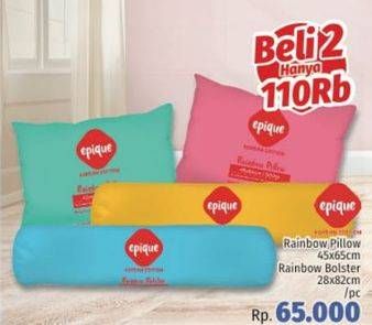 Promo Harga EPIQUE Dacron Pillow / Bolster Rainbow  - LotteMart