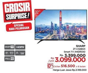 Promo Harga Sharp 2T-C32BG1 | LED TV 32 inch  - Lotte Grosir