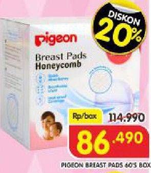 Promo Harga PIGEON Breast Pads Honeycomb 60 pcs - Superindo