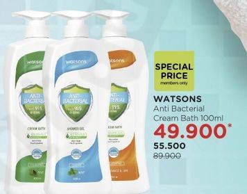 Promo Harga WATSONS Cream Bath Anti Bacterial 100 ml - Watsons