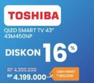 Promo Harga Toshiba 43M450NP QLED Google TV  - Electronic City