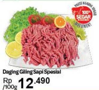 Promo Harga Daging Giling Sapi per 100 gr - Carrefour