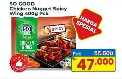 Promo Harga So Good Spicy Wing 400 gr - Indomaret