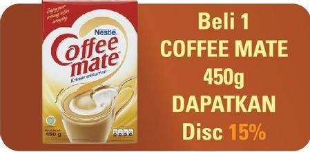 Promo Harga Nestle Coffee Mate 450 gr - Hypermart