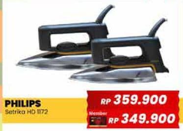 Promo Harga Philips HD 1172 | Dry Iron  - Yogya