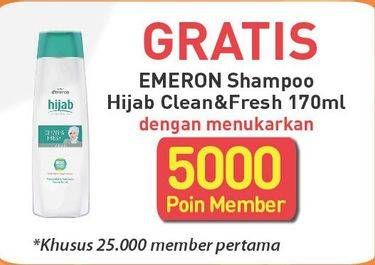 Promo Harga EMERON Shampoo Hijab Clean Fresh 170 ml - Alfamart