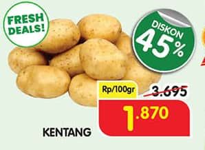 Promo Harga Kentang per 100 gr - Superindo