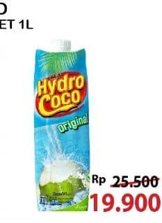 Promo Harga Hydro Coco Minuman Kelapa Original 1000 ml - Alfamart