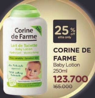 Promo Harga CORINE DE FARME Baby Lotion 250 ml - Watsons