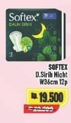 Promo Harga Softex Daun Sirih 36cm 12 pcs - Alfamart