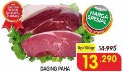 Promo Harga Daging Paha Sapi per 100 gr - Superindo