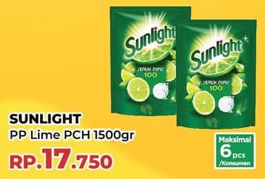 Promo Harga Sunlight Pencuci Piring Jeruk Nipis 100 1500 ml - Yogya