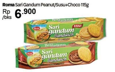 Promo Harga ROMA Sari Gandum Peanut, Susu 115 gr - Carrefour