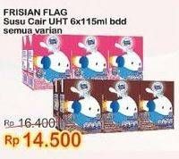 Promo Harga FRISIAN FLAG Susu UHT Milky Zuzhu Zazha All Variants per 6 tpk 115 ml - Indomaret