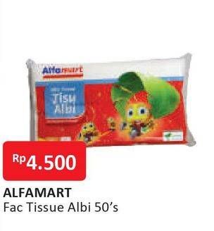 Promo Harga ALFAMART Facial Tissue Albi 50 pcs - Alfamart