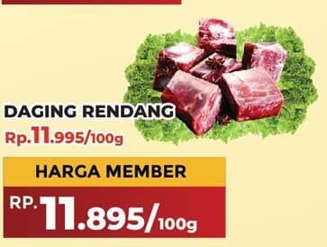 Promo Harga Daging Rendang Sapi per 100 gr - Yogya