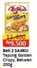 Promo Harga Ajinomoto Sajiku Tepung Bumbu Golden Crispy per 2 sachet 200 gr - Alfamart