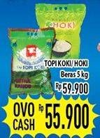Promo Harga TOPI KOKI/HOKI Beras 5Kg  - Hypermart