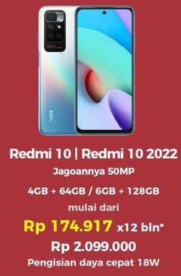 Promo Harga XIAOMI Redmi 10 / Redmi 10 2022  - Erafone