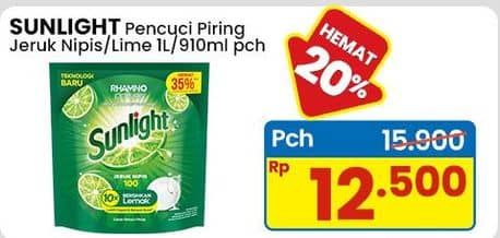 Promo Harga Sunlight Pencuci Piring Jeruk Nipis 100 910 ml - Indomaret