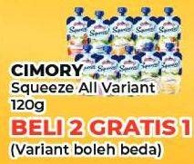 Promo Harga Cimory Squeeze Yogurt All Variants 120 gr - Yogya