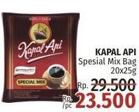 Promo Harga Kapal Api Kopi Bubuk Special Mix per 20 sachet 25 gr - LotteMart