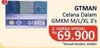 Promo Harga GT MAN Celana Dalam Pria GMKM 3 pcs - Alfamidi