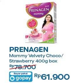 Promo Harga PRENAGEN Mommy Velvety Chocolate, Lovely Strawberry 400 gr - Indomaret