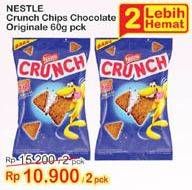 Promo Harga NESTLE CRUNCH Chips Chocolate Originale per 2 pouch 60 gr - Indomaret