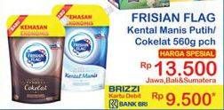 Promo Harga FRISIAN FLAG Susu Kental Manis Cokelat, Putih 560 gr - Indomaret