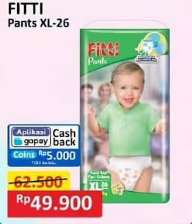 Promo Harga Fitti Pants XL26 26 pcs - Alfamart