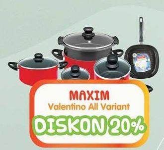 Promo Harga MAXIM Valentino Cookware All Variants  - Yogya
