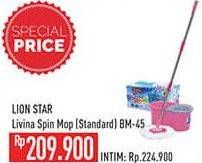 Promo Harga Lion Star Livina Spin Mop BM-45  - Hypermart