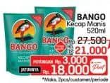 Promo Harga Bango Kecap Manis 520 ml - LotteMart
