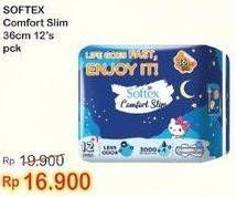 Promo Harga Softex Comfort Slim 36cm 13 pcs - Indomaret