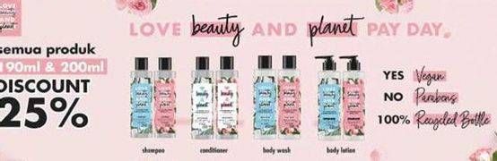Promo Harga LOVE BEAUTY AND PLANET Body Wash All Variants  - Indomaret
