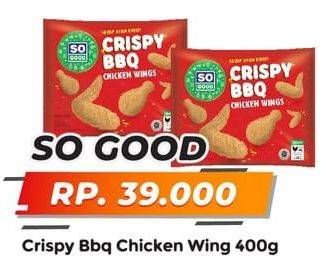 Promo Harga SO GOOD Crispy BBQ Chicken Wings 400 gr - Yogya