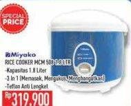 Promo Harga MIYAKO MCM-508 1800 ml - Hypermart