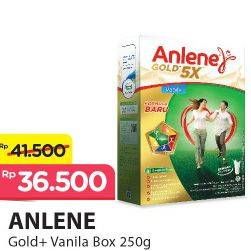 Promo Harga ANLENE Gold Plus 5x Hi-Calcium Vanila 250 gr - Alfamart