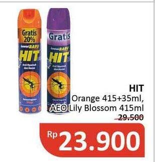 Promo Harga HIT Aerosol Lilly Blossom, Orange 450 ml - Alfamidi